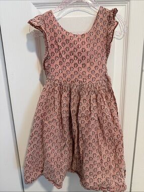 Pink Chicken Rose Pink Floral Cotton Dress